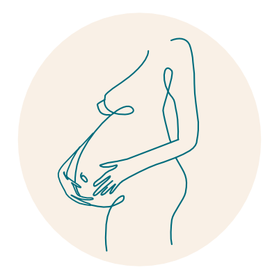 Ikona kobiety w ciąży.